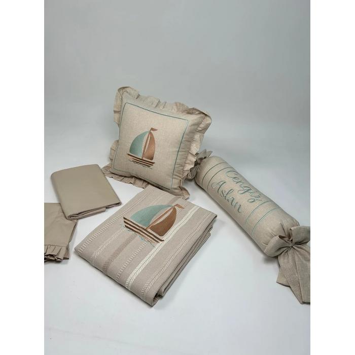 Pike takımı 5 parça bohem örgü pike - isviçre keteni 2