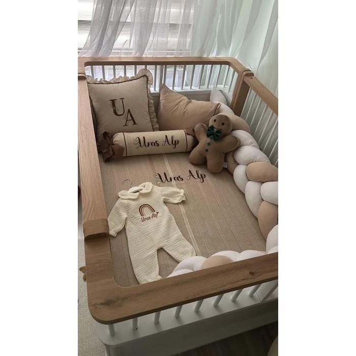 Pike takımı 5 parça bohem örgü pike - isviçre keteni 3