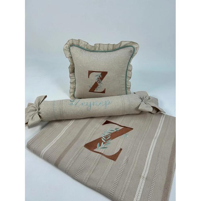 Pike takımı 5 parça bohem örgü pike - isviçre keteni