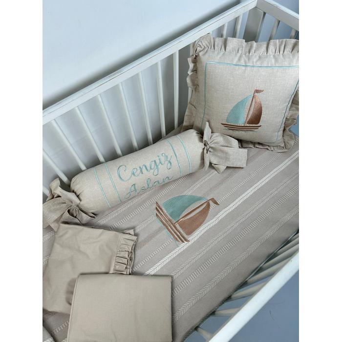 Pike takımı 5 parça bohem örgü pike - isviçre keteni 2