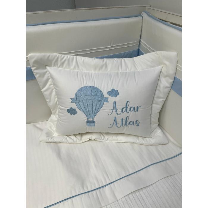 Pike takımı 5 parça beyaz örgü pike - beyaz poplin 8