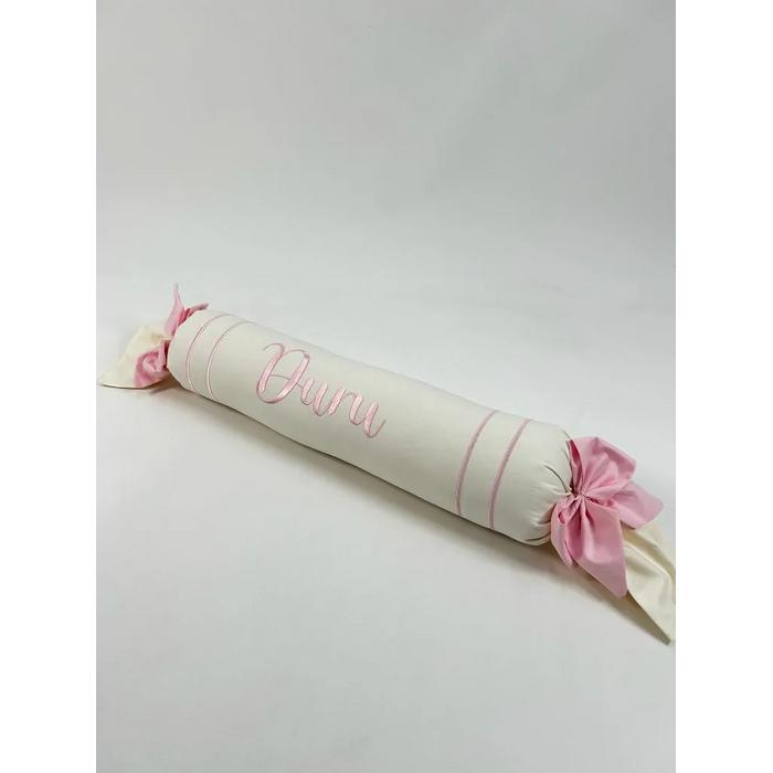 Pike takımı 5 parça krem örgü pike - krem poplin 3