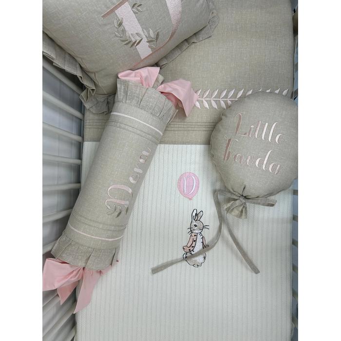 Pike takımı 5 parça krem örgü pike - isviçre keteni 3