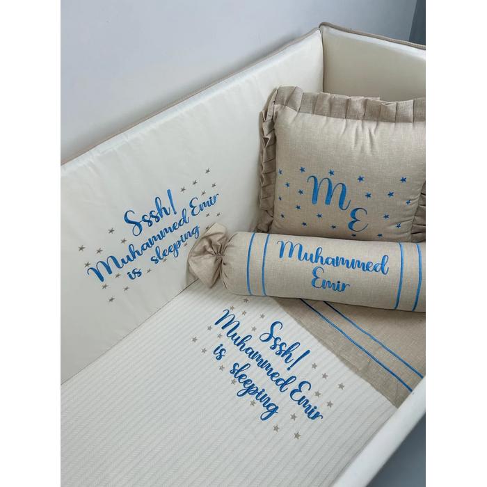 Pike takımı 5 parça örgü pike - isviçre keteni 