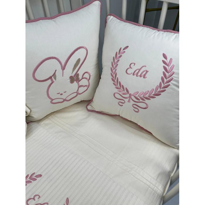 Pike takımı 6 parça krem örgü pike - krem poplin 4