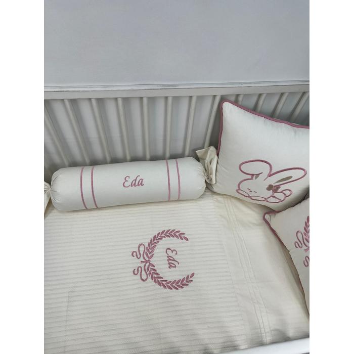 Pike takımı 6 parça krem örgü pike - krem poplin 4