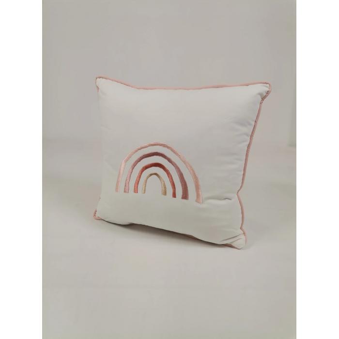 Pike takımı 6 parça baklava desenli pike  - somon rengi poplin