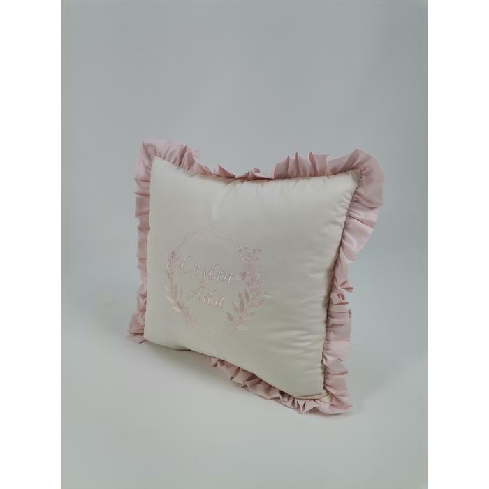 Pike takımı 5 parça krem örgü pike - pudra poplin