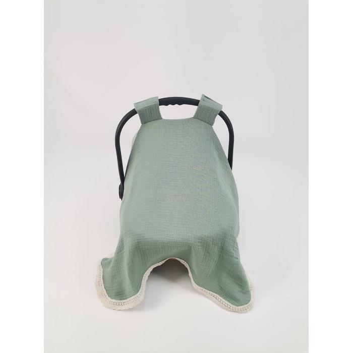 Puset örtüsü 4 kat yeşil müslin 