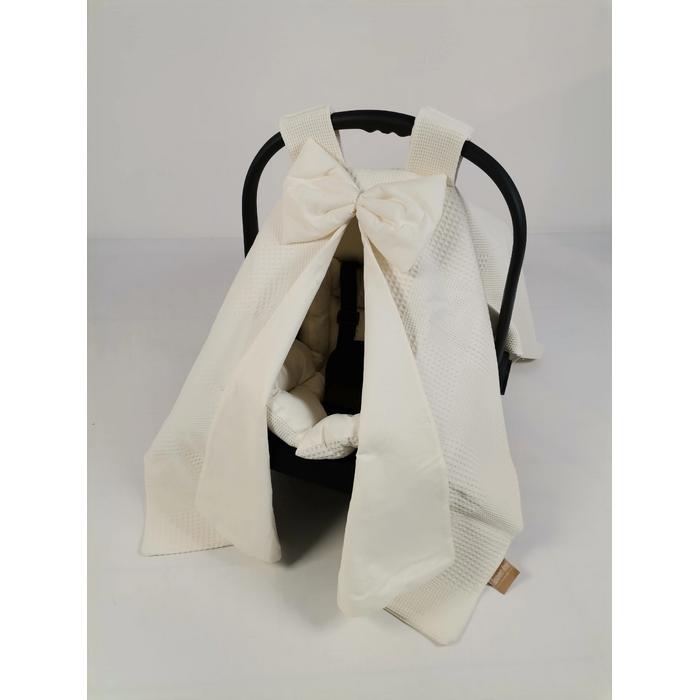 Puset örtüsü krem waffle pike - krem poplin