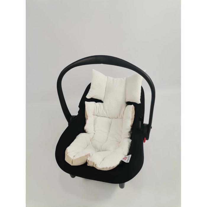 Puset örtüsü krem waffle pike - bej poplin