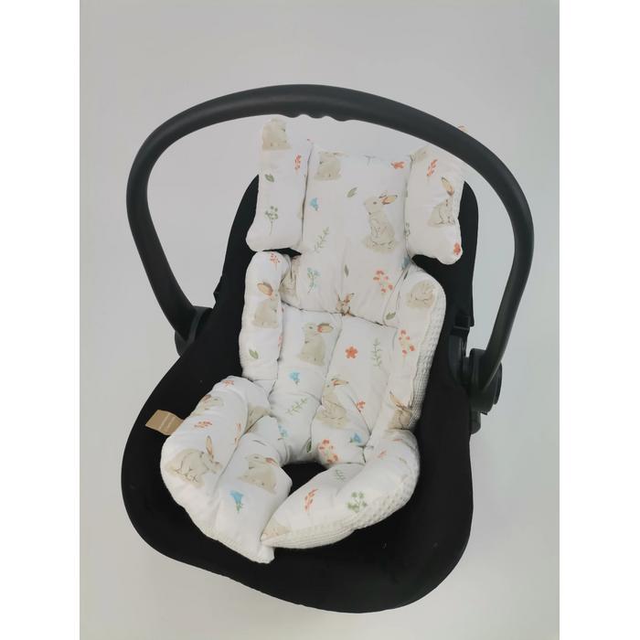 Puset örtüsü krem waffle pike - tavşanlı poplin