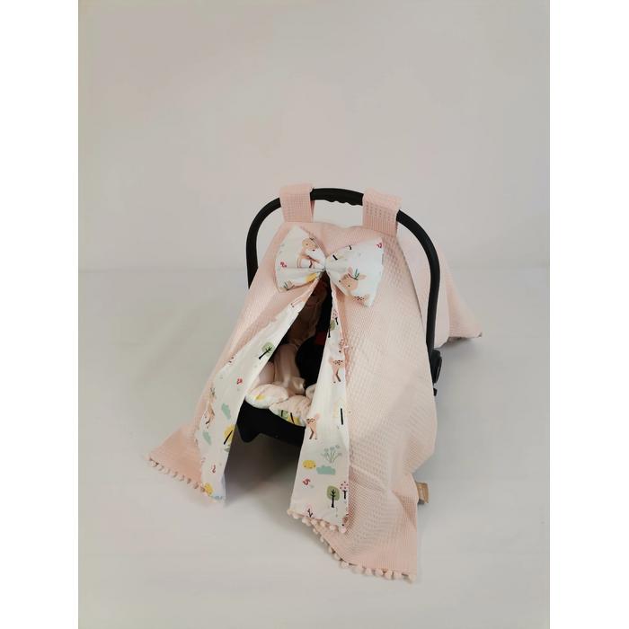 Puset örtüsü somon waffle pike - karacalı poplin