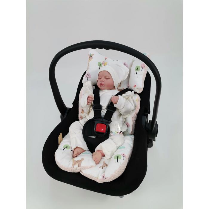 Puset örtüsü somon waffle pike - karacalı müslin