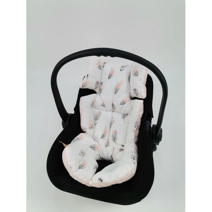 Puset örtüsü somon waffle pike - pembe tüylü poplin