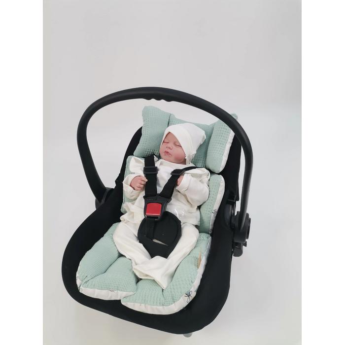 Puset örtüsü yeşil waffle pike - yeni ceylanlı poplin