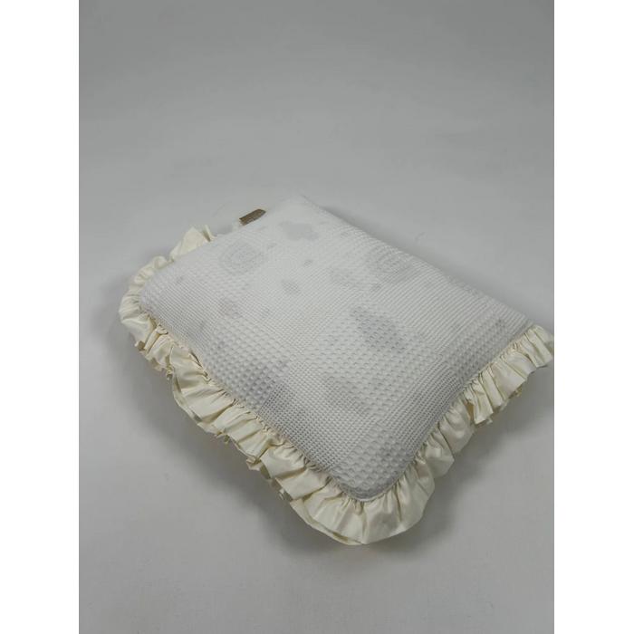 Sürpriz yastık krem waffle pike - gökkuşaklı poplin