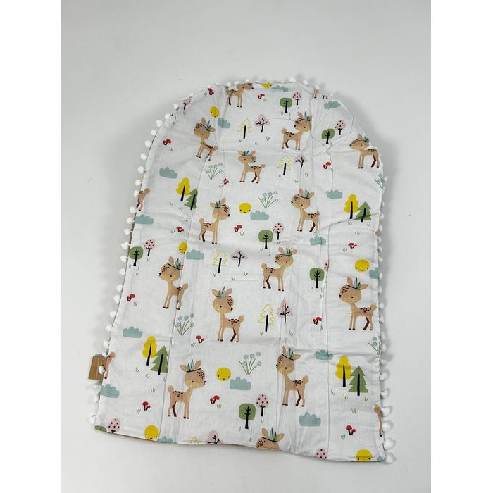 Yuvarlak babynest 9'lu set bej waffle pike - karacalı poplin