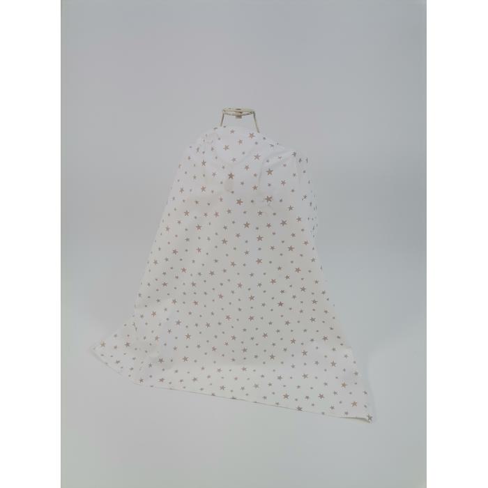 Yuvarlak babynest 9'lu set bej waffle pike - bej yıldızlı poplin