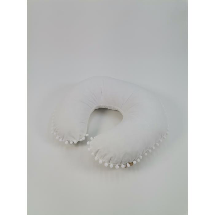 Yuvarlak babynest 9'lu set beyaz waffle pike - beyaz poplin