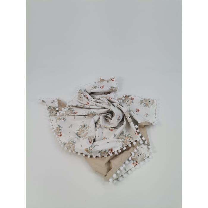 Yuvarlak babynest 9'lu set koala poplin - bej poplin