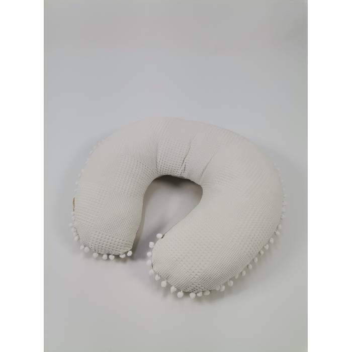 Yuvarlak babynest 9'lu set krem waffle pike - bej poplin