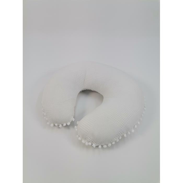 Yuvarlak babynest 9'lu set krem waffle pike - karacalı poplin