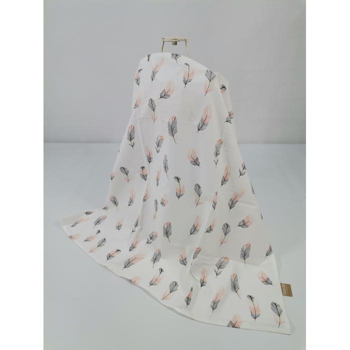 Yuvarlak babynest 9'lu set somon waffle pike - pembe tüylü poplin