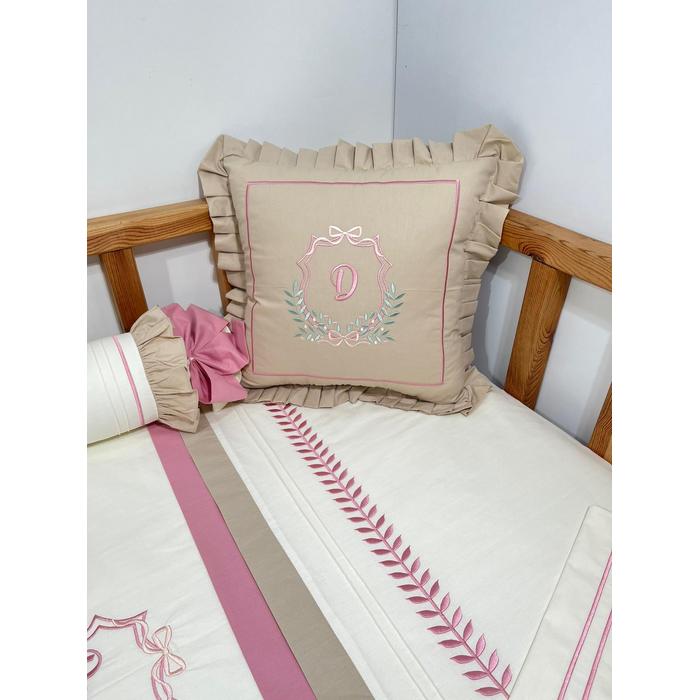 Nevresim takımı 5 parça krem poplin - bej poplin 3