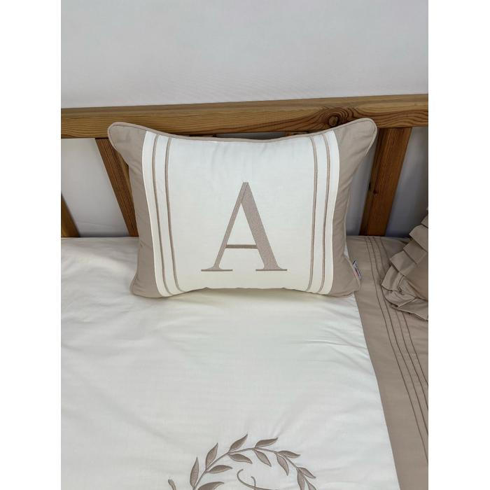 Nevresim takımı 6 parça krem poplin - bej poplin 1