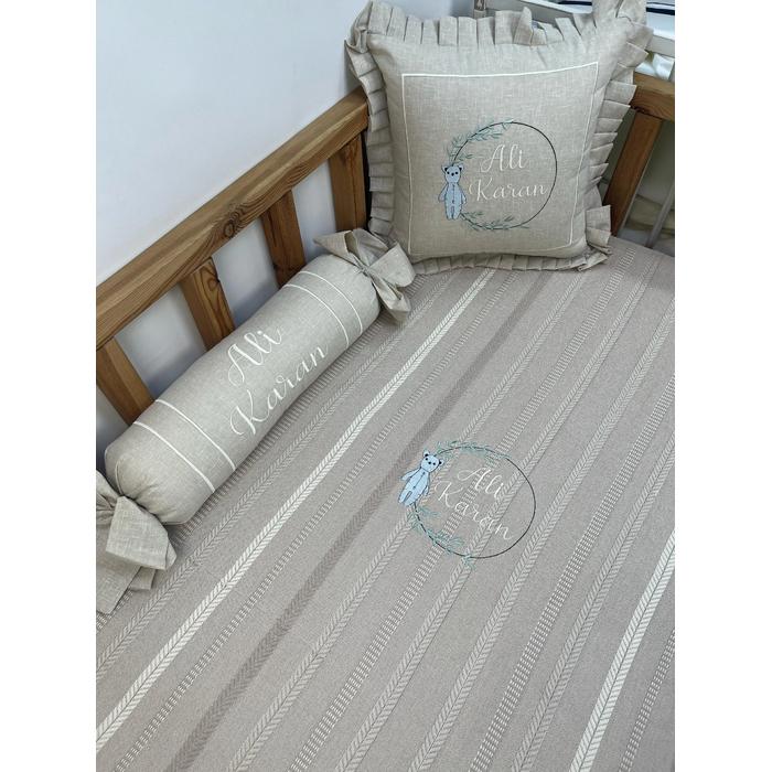 Pike takımı 5 parça bohem örgü pike - isviçre keteni 4