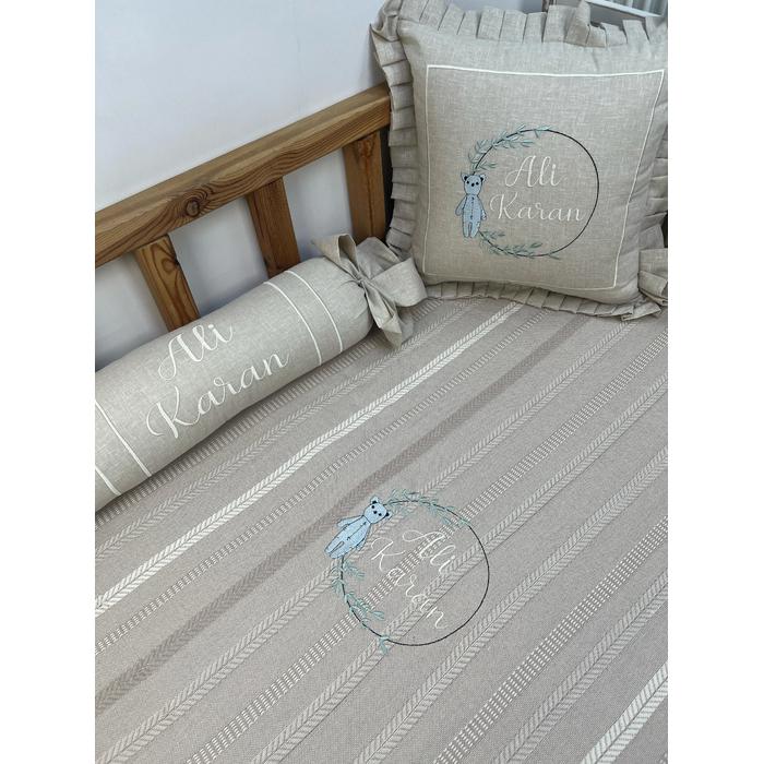 Pike takımı 5 parça bohem örgü pike - isviçre keteni 4