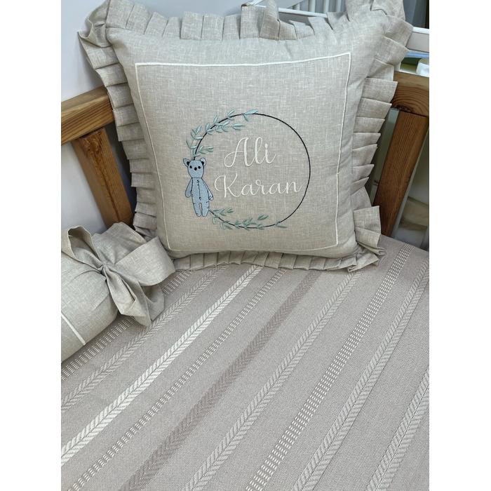 Pike takımı 5 parça bohem örgü pike - isviçre keteni 4