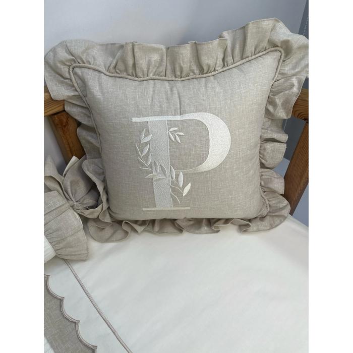 Pike takımı 5 parça krem örgü pike - Bej İsviçre Keten 10