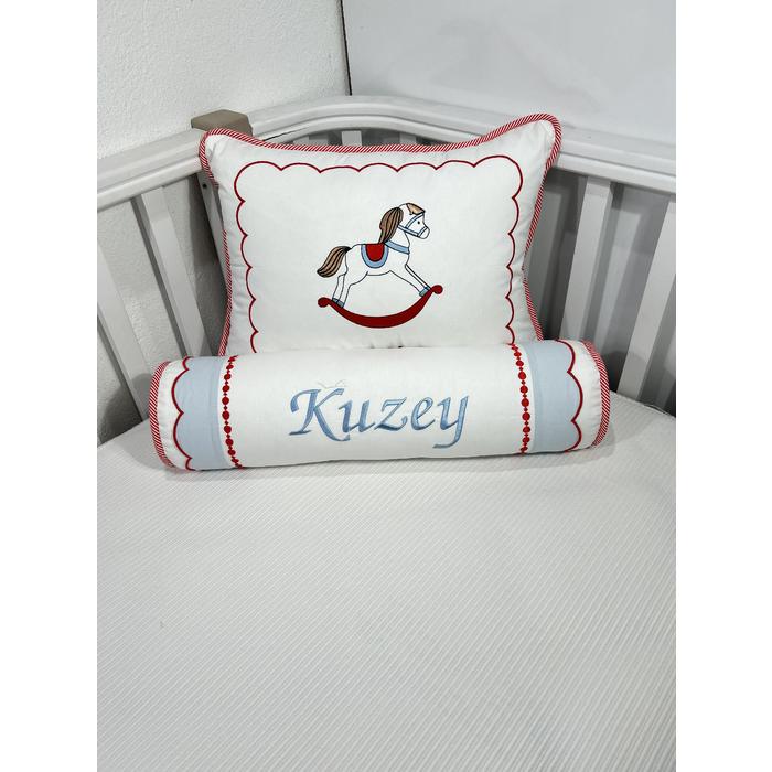 Pike takımı 6 parça beyaz fitilli pike - beyaz poplin