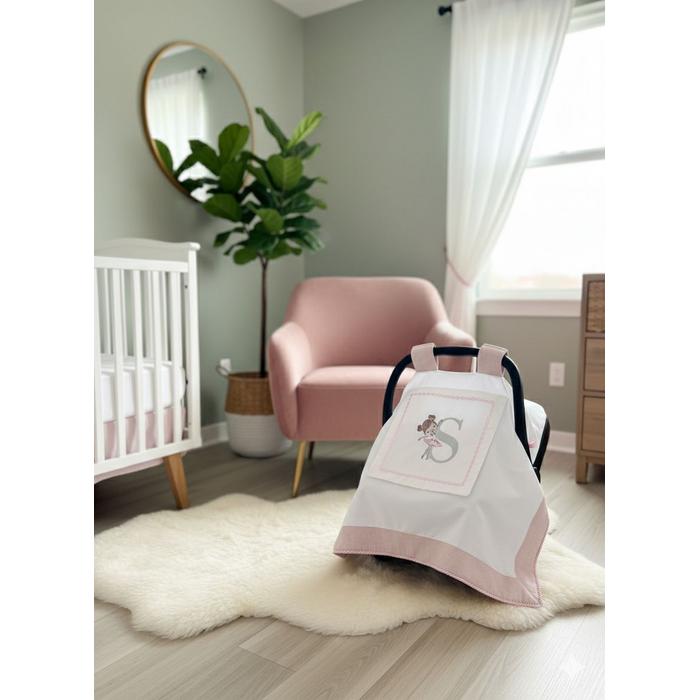 Puset örtüsü kapaklı model pudra pembe isviçre keten beyaz poplin 