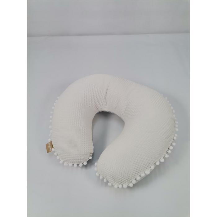 Babynest 8'li set krem waffle pike - gökkuşaklı poplin