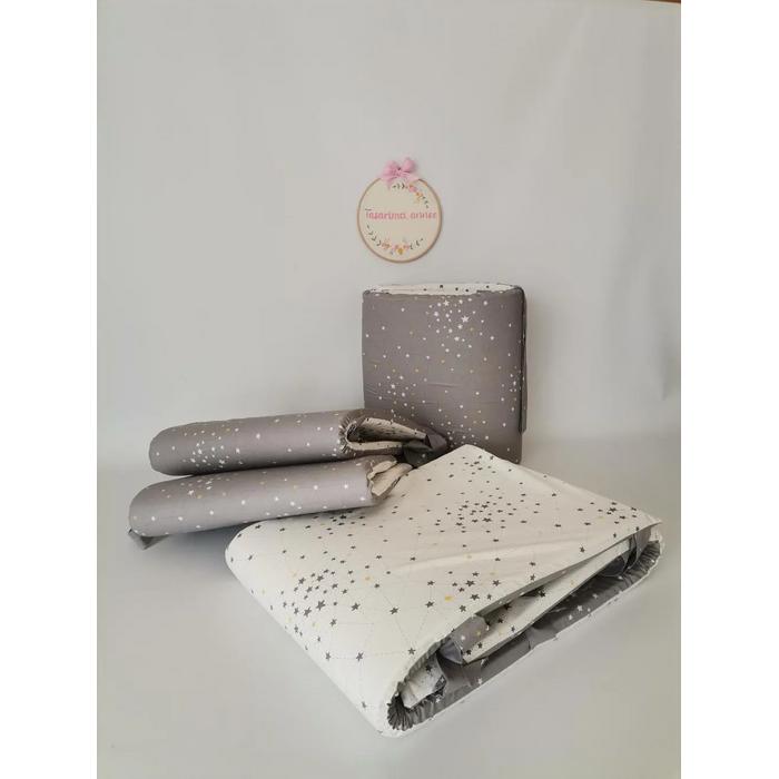 GRİ BEYAZ SAMANYOLU YILDIZLI KORUMALIK