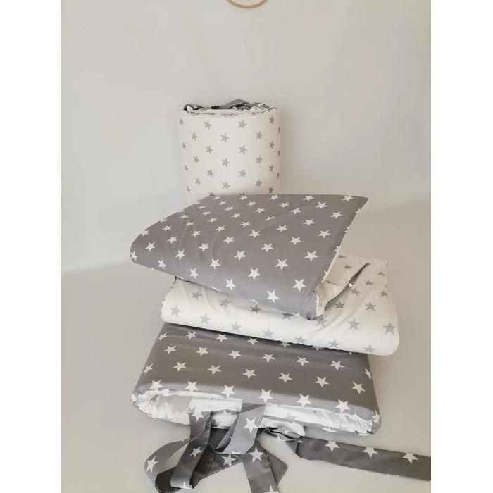 KOYUGRİ YILDIZLI BEYAZ GRİ YILDIZLI KORUMALIK