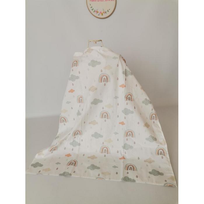 Babynest 8'li set somon waffle pike - gökkuşaklı poplin