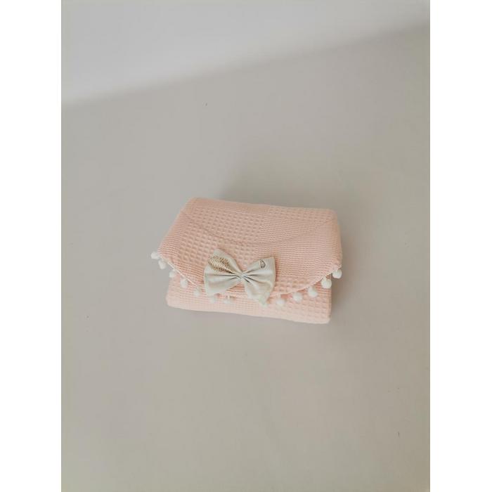 Babynest 8'li set somon waffle pike - gökkuşaklı poplin