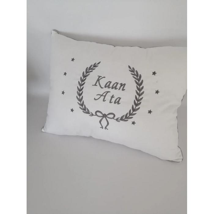 BEYAZ RENK NAKIŞLI  YASTIK