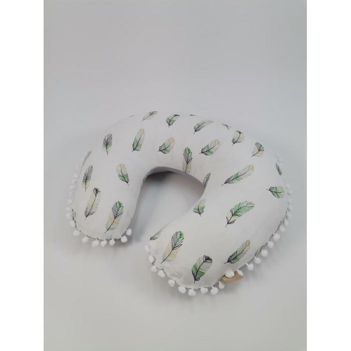 Babynest 8'li set gri waffle pike - yeşil tüylü poplin