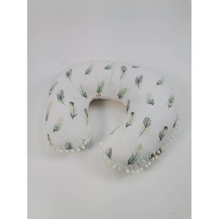 Babynest 8'li set krem örgü pike - yeşil tüylü poplin