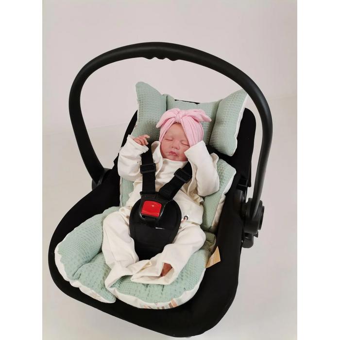 Puset örtüsü yeşil waffle pike - gökkuşaklı müslin