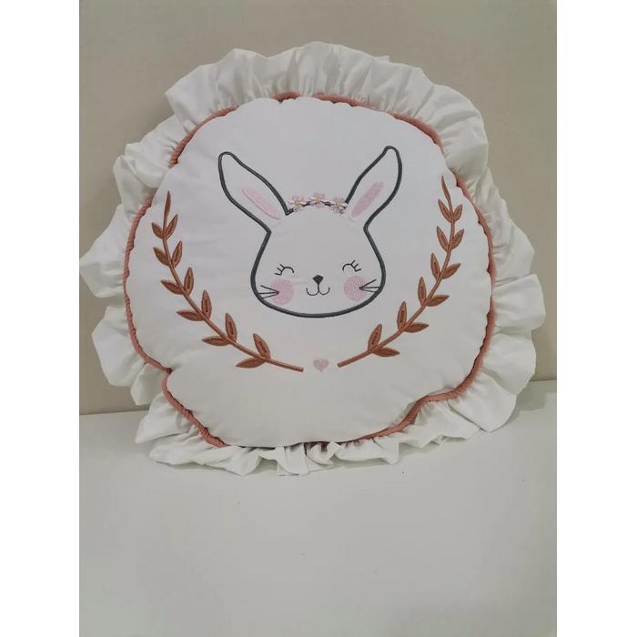 YUVARLAK  FIRFIRLI NAKIŞLI YASTIK