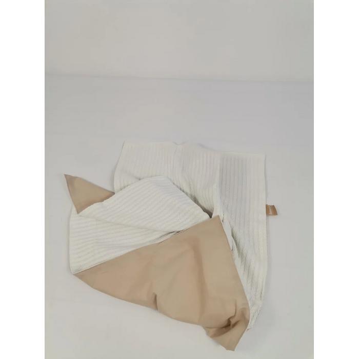 Babynest 8'li fırfırlı set krem örgü pike - bej poplin