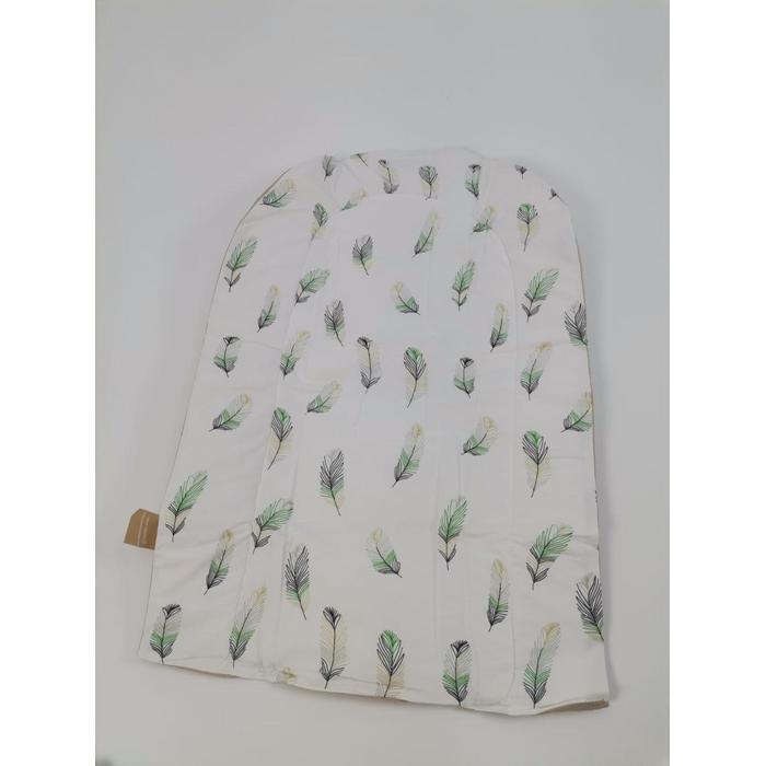 Babynest 8'li set bej poplin - yeşil tüylü poplin