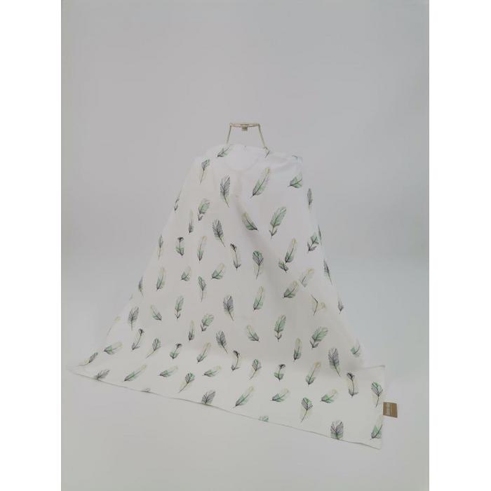 Babynest 8'li set bej poplin - yeşil tüylü poplin