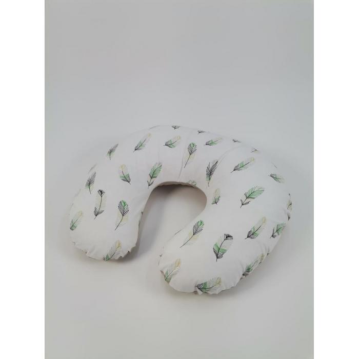 Babynest 8'li set bej poplin - yeşil tüylü poplin